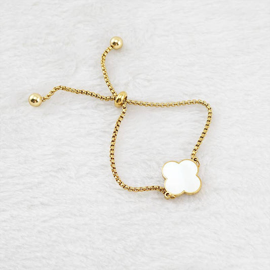 Clover Charm Adjustable Bracelet