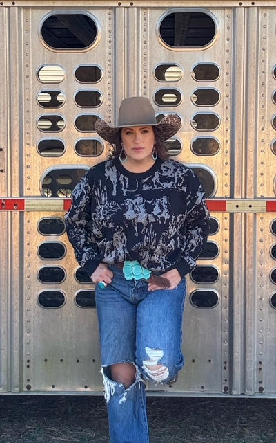 Rhinestone Cowboy Sweater [REVERSIBLE]