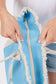 Embroidered Beach Letter Fringe Tote Bag