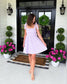 Lilac Bloom Bow Strap Dress