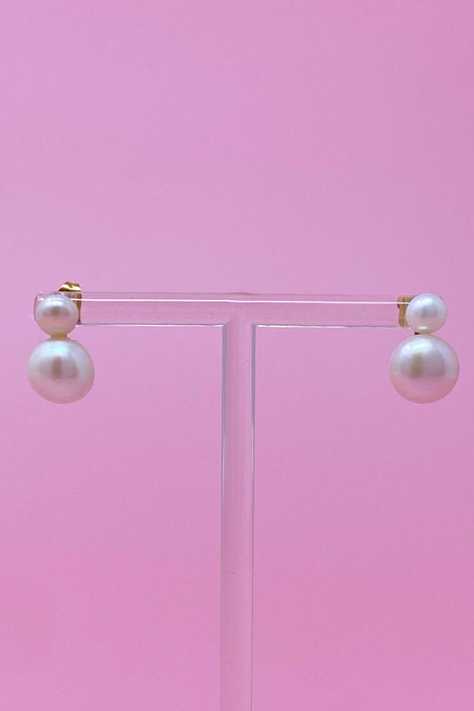 Classic Double Pearl Earrings