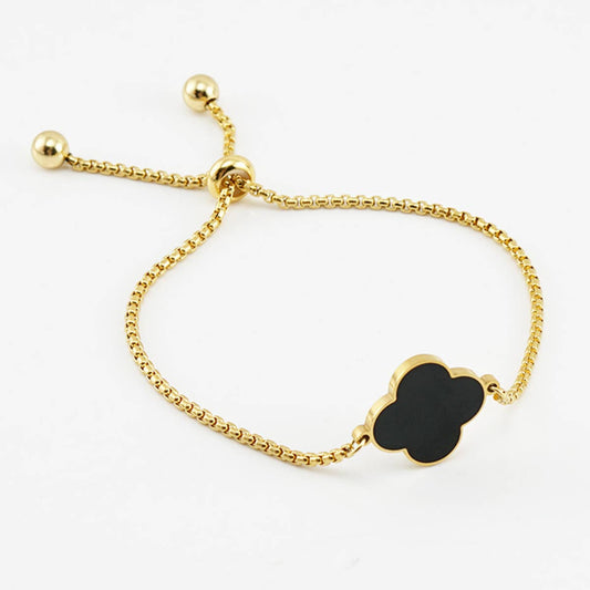 Clover Charm Adjustable Bracelet