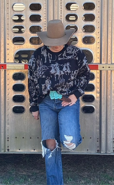Rhinestone Cowboy Sweater [REVERSIBLE]