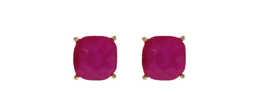 Fuchsia Studs