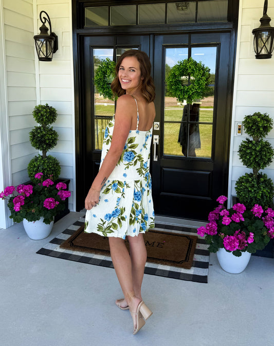 Bluebell Breeze Floral Dress