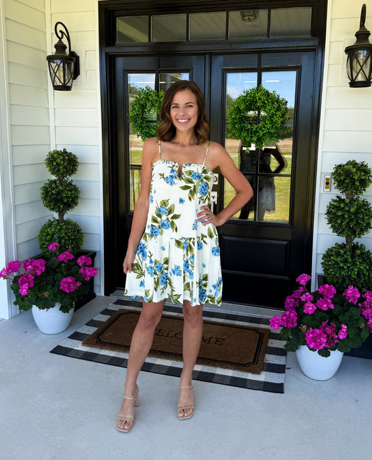 Bluebell Breeze Floral Dress