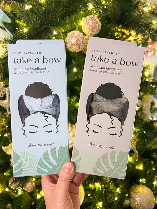 Take A Bow Plush Spa Headband