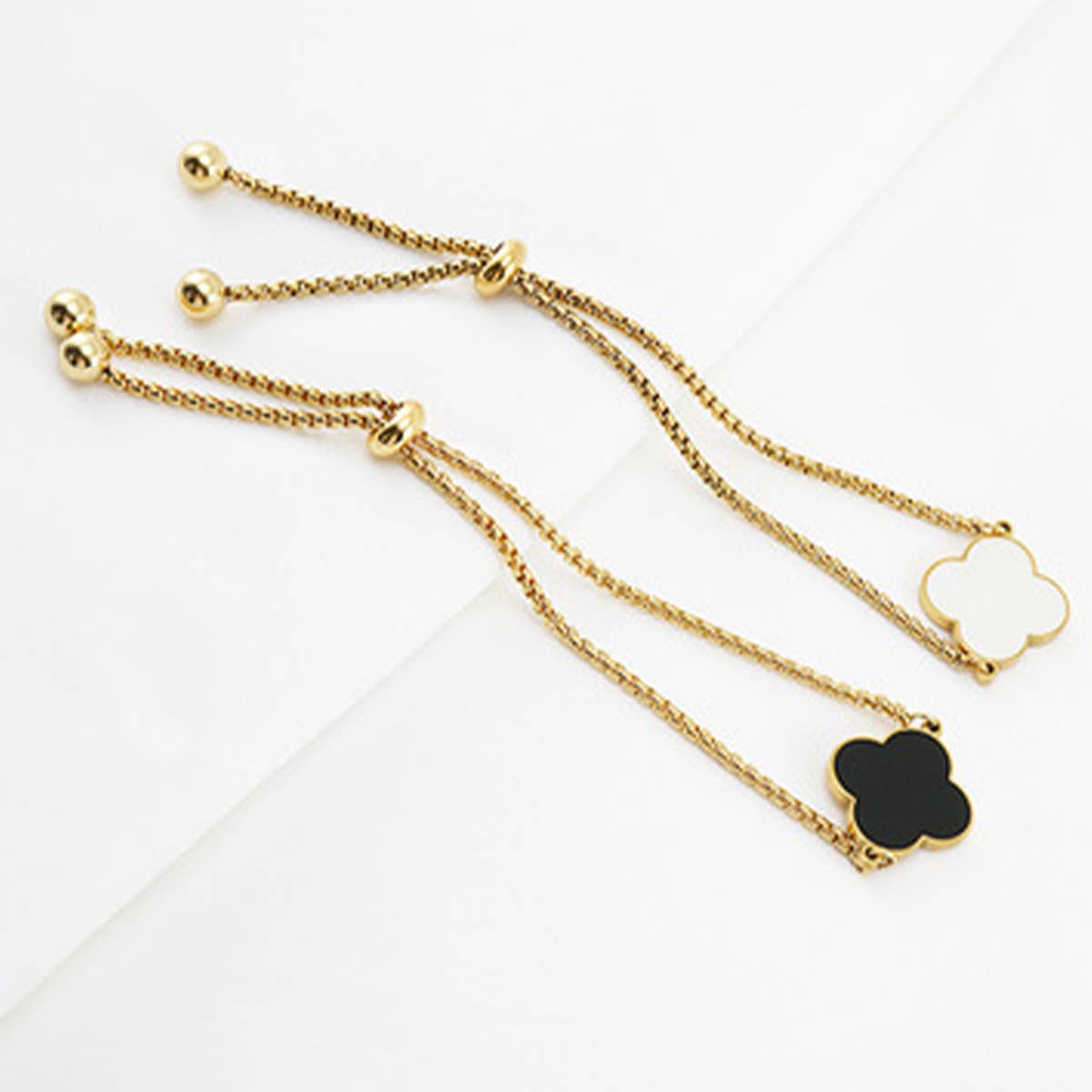 Clover Charm Adjustable Bracelet